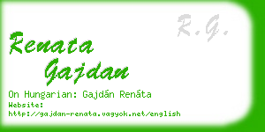 renata gajdan business card